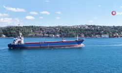 Ukrayna saldırısında hasar gören yük gemisi İstanbul Boğazı'ndan geçti
