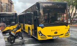 Şişhane’de iki İETT otobüsü çarpıştı