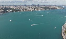 İstanbul Boğazı yağmur sonrası turkuaza büründü