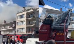 Sarıyer’de binanın çatısında çıkan yangın söndürüldü