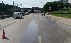 Yola dökülen kimyasal madde ekipleri alarma geçirdi