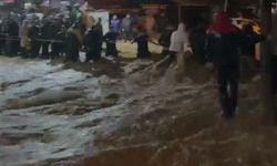 Sarıyer’de dere taştı, mahsur kalanlar halatlarla kurtarıldı