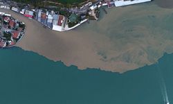 Yağmur sonrası İstanbul Boğazı çamura bulandı