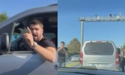 Bakırköy'de trafikte kadın sürücüye hakaret eden kişi kamerada