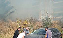 Edirne'de otluk alanda yangın