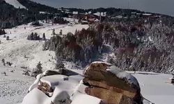 Uludağ'da kar kalınlığı 20 santimetreye ulaştı