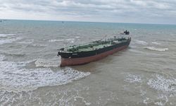 Sarıyer’de sürüklenen tanker havadan görüntülendi