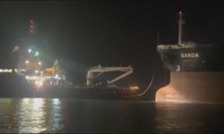 Sarıyer'de sürüklenen tanker kurtarıldı