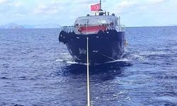 Datça açıklarında sürüklenen tekne kurtarıldı