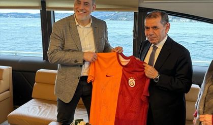 Galatasaray Başkanı Dursun Özbek, Martin Jahn ile bir araya geldi