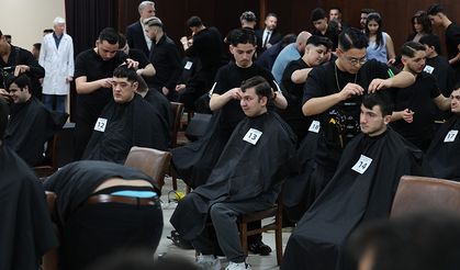 Bağcılar'da en iyi kuaförler engelli bireyler için yarıştı