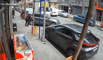 İstanbul Şişli'de gazla freni karıştıran sürücü kuaföre girdi