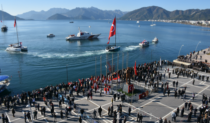 Atatürk'ün Marmaris'e gelişinin 91'inci yıl dönümü kutlandı