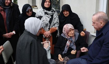 Erdoğan komşularıyla bayramlaştı