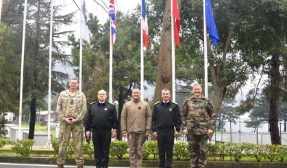 Uluslararası askeri heyetten Deniz Unsur Komutanlığı'na ziyaret