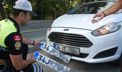 Standart dışı plakaya ağır ceza