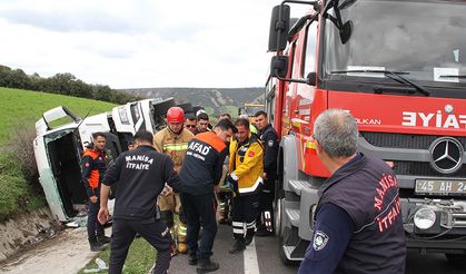 Tanker, tahliye kanalına devrildi