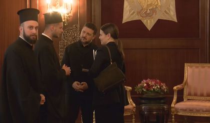 Zelenskiy Fener Rum Ortodoks Patrikhanesi'ni ziyaret etti