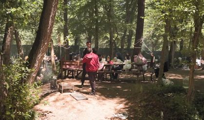 Belgrad Ormanı'nda mangal yakıp piknik yaptılar