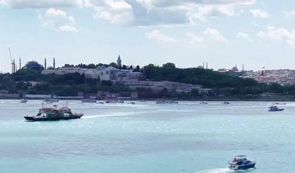 Fetih kutlamalarında Boğaz’da görsel şölen