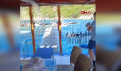 Marmaris'te tur teknesi battı