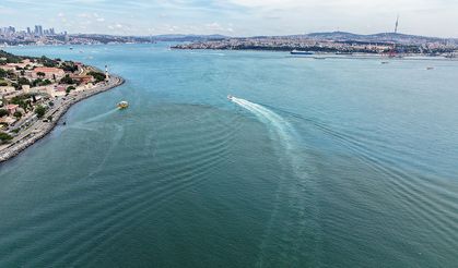İstanbul Boğazı turkuaza büründü: Gökyüzünden eşsiz manzara