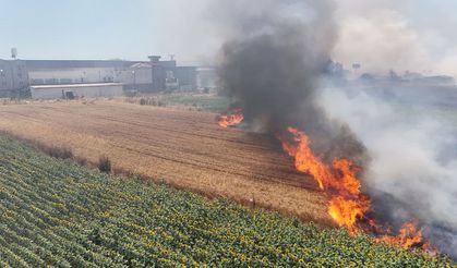 Silivri'de çıkan yangın seramik deposuna sıçradı