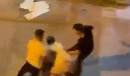 Sürücülerin tekmeli yumruklu yol verme kavgası