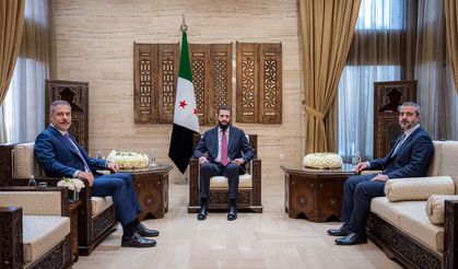 Şara, Bakan Fidan'ı kabul etti