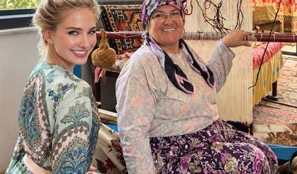 Halı tarlaları doğal stüdyo oldu