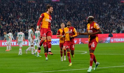 Galatasaray Konyaspor'u farklı geçti, zirvedeki yerini korudu