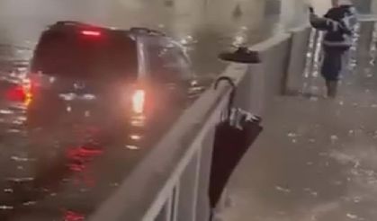 Pendik'te alt geçidi su bastı
