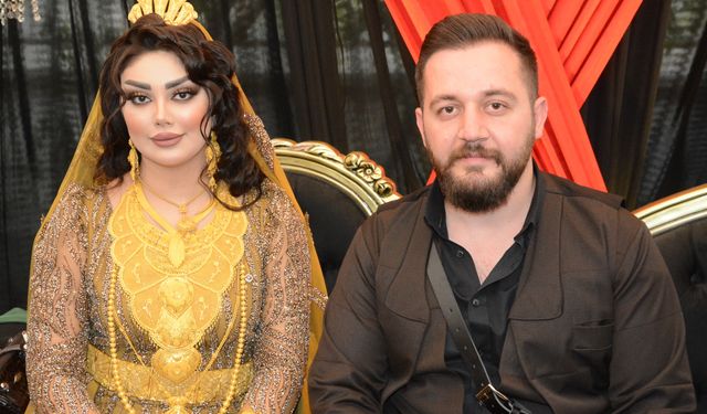 Hakkari’de Jirki aşireti liderinin oğlu evlendi, İranlı geline 15 kilo altın takıldı