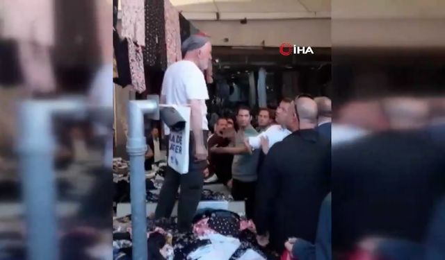 İBB Başkanı Ekrem İmamoğlu ile pazarcının kavga videosu