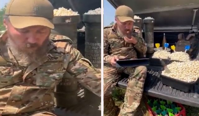 Ukrayna askeri, Rusya’daki Wagner isyanını patlamış mısır yiyerek izledi