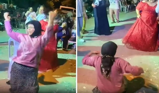 Düğünde çılgınca dans eden kadının görüntüsü sosyal medyada viral oldu