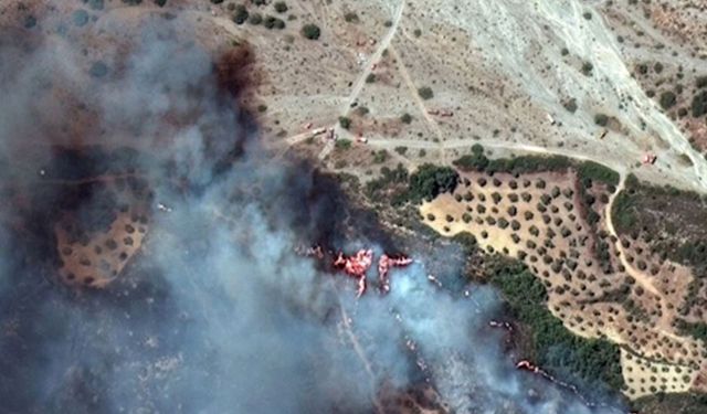 Yunanistan'daki orman yangınları uydu görüntüleri yüreklere kor düşürdü 