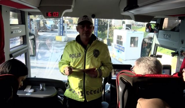 İstanbul'da şehirlerarası yolcu otobüslerine denetim