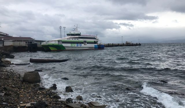 Bursa'da fırtına; deniz otobüsü seferleri iptal edildi