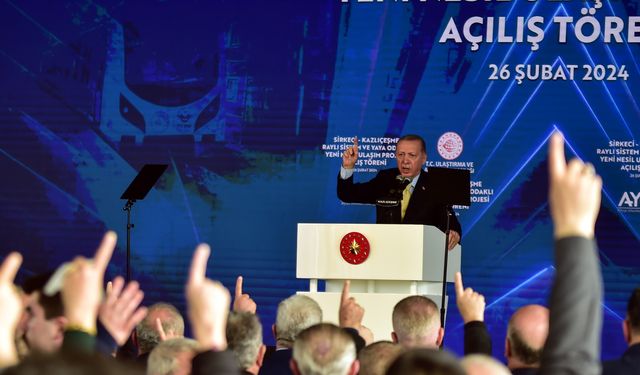 Cumhurbaşkanı Recep Tayyip Erdoğan, Sirkeci-Kazlıçeşme Raylı Sistem Projesi açılışına katıldı