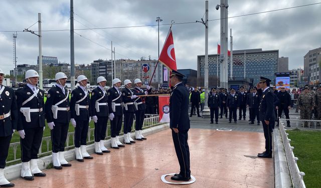 Türk Polis Teşkilatı'nın 179. kuruluş yıl dönümü Taksim'de kutlandı