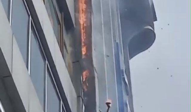 Şişli’de lokantanın bacası alev aldı; üst katlarda kalanlar kendilerini dışarı attı