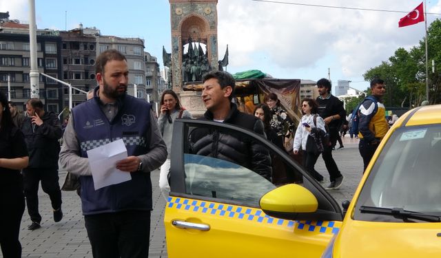 Taksilere araç içi kamera denetimi: 6 araç trafikten men edildi