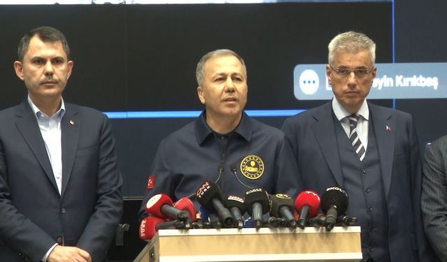 İçişleri Bakanı Ali Yerlikaya: "127 artçı deprem meydana geldi"