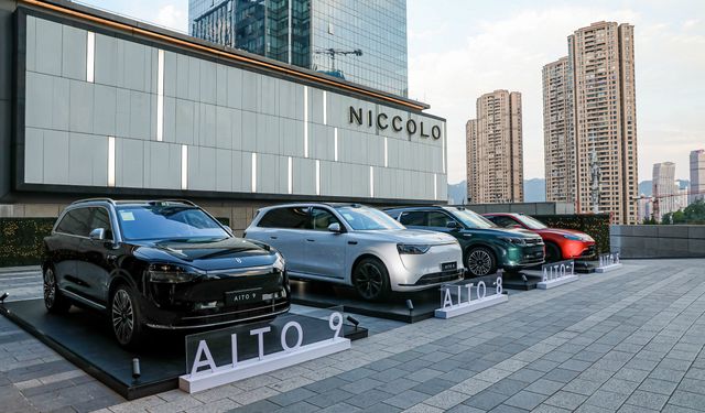 Elektrikli araç markası AITO, yeni modellerini medya temsilcilerine tanıttı