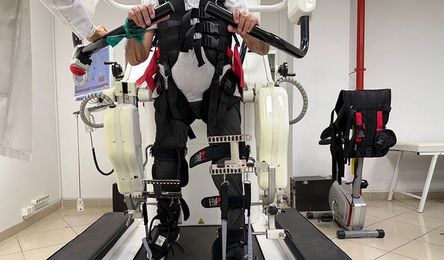 Robotik rehabilitasyon cihazı hastalara umut oluyor