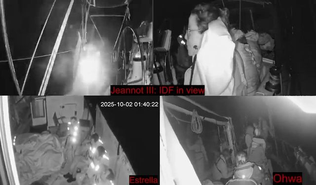 İsrail, Küresel Sumud Filosu'ndaki gemilerden 25 Türk aktivisti alıkoydu