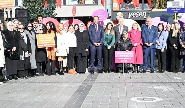 Gaziosmanpaşa, kadına şiddete karşı tek yürek oldu