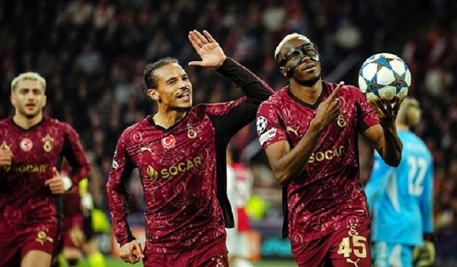Galatasaray, Ajax’ı farklı yenerek Şampiyonlar Ligi’nde üst üste 3’üncü galibiyetini aldı