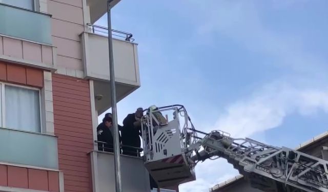 Sancaktepe'de asansör yangını